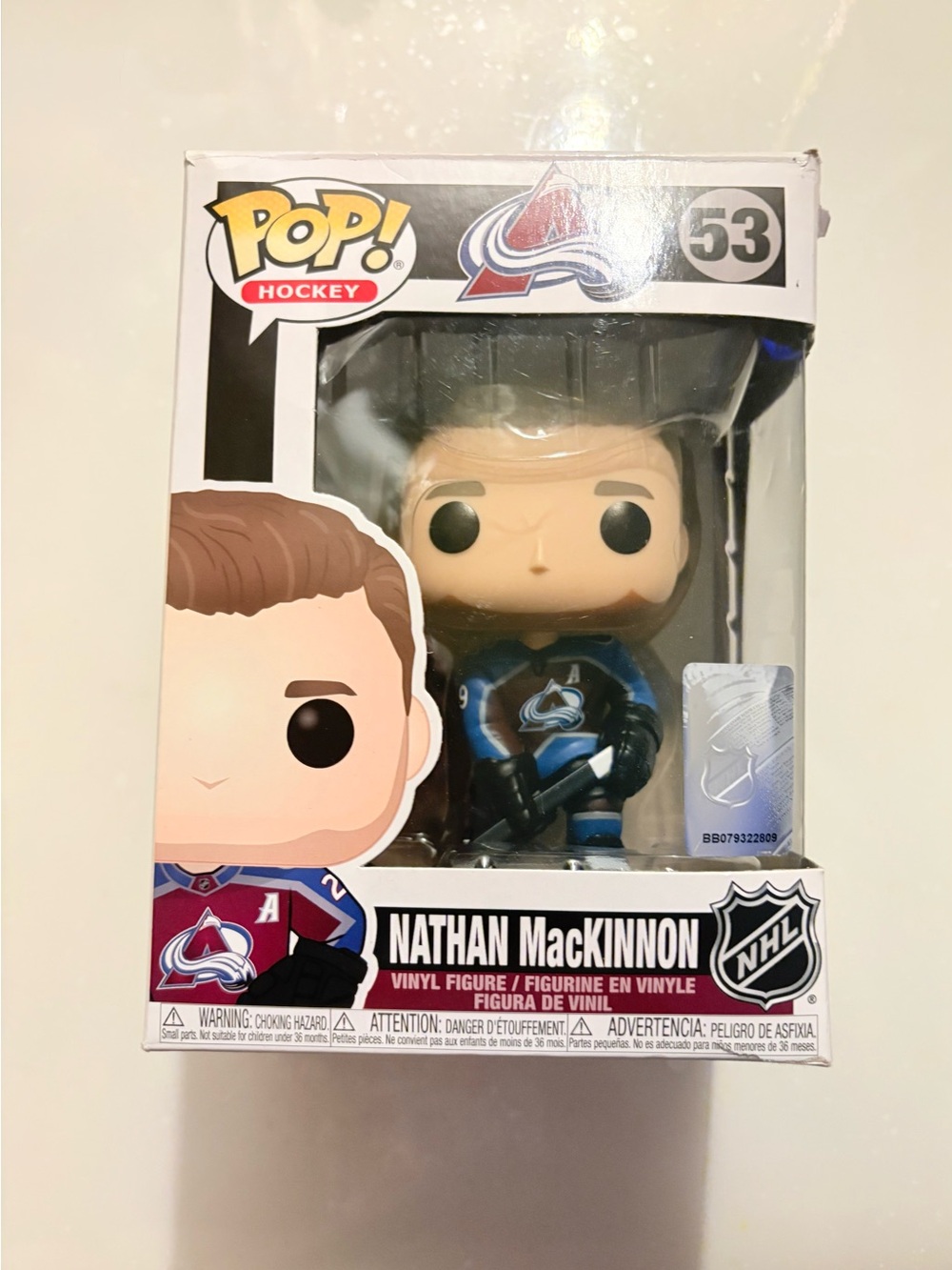 Funko Pop! Nathan MacKinnon Blue and Black Colorado Avalanche #53